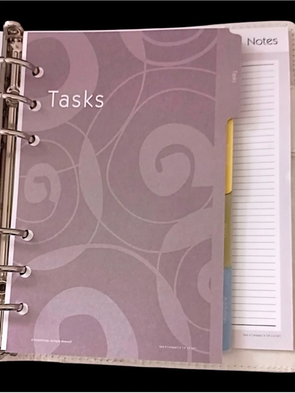 Franklin Covey Cream Quilted Faux Leather Planner Cover